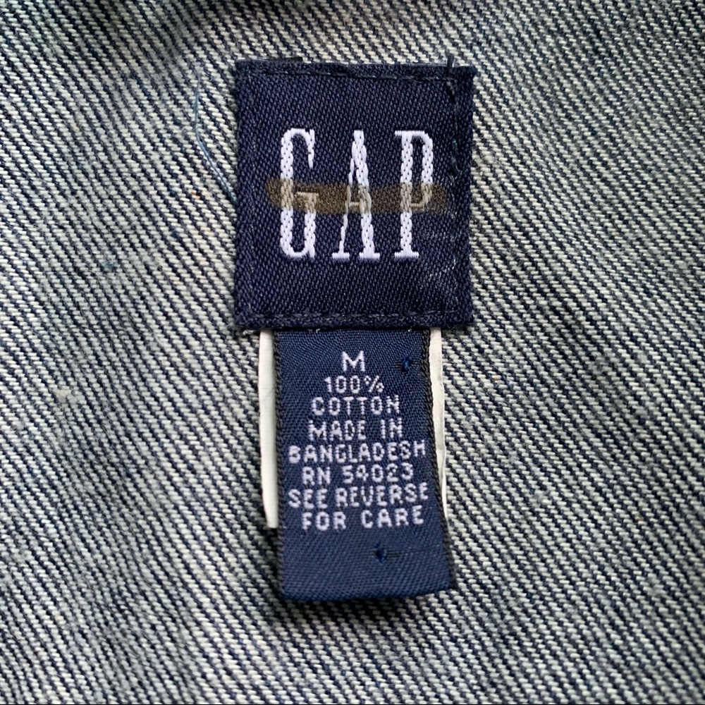 Gap Blue Denim Jacket, Side Medium - image 6